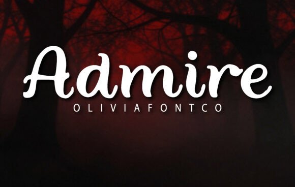 Admire: Mastering Cinematic Drama in Typography
