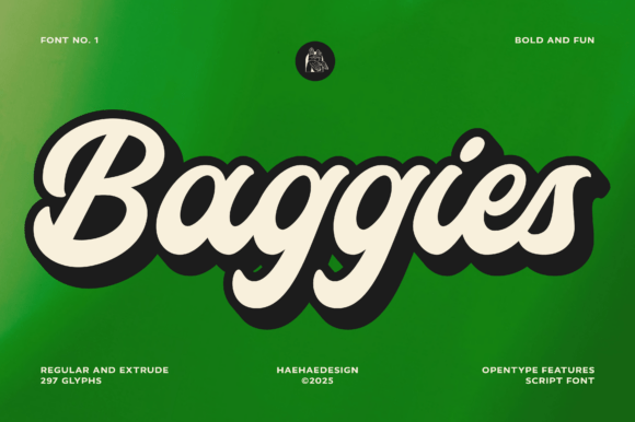 Baggies: A Bold Script Typeface for Dynamic Designs