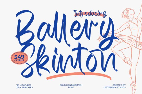 Ballery Skinton: The Bold Handwritten Font for Luxury Design