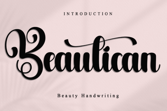 Beautican: Elevate Your Design Projects with Elegant Script Typography