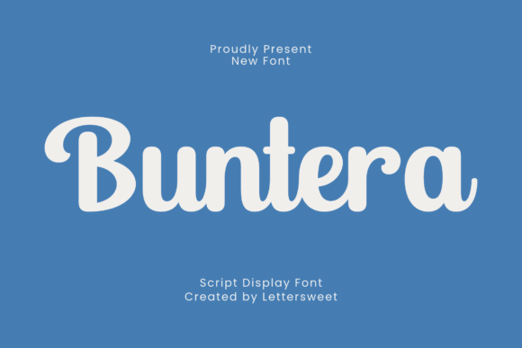 Buntera: A Friendly Script for Modern Branding