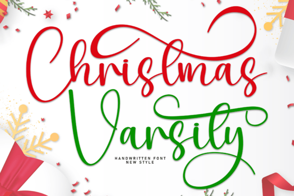 Christmas Varsity: A Festive Script for Holiday Design