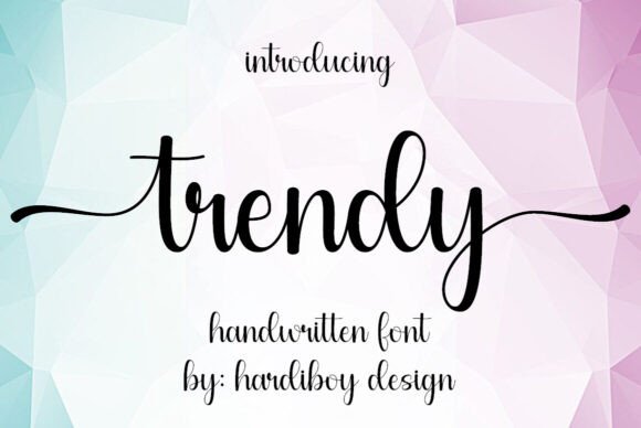 Discover the Elegance of the Trendy Script Font