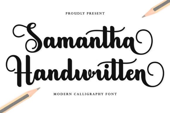 Elevate Your Brand with the Samantha Handwritten Typeface