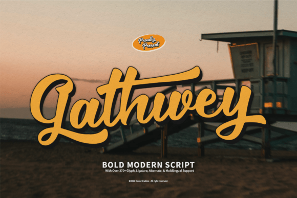 Gathwey Font: Bold Script for Modern Design