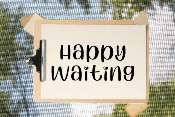 Happy Waiting: A Modern Script for Elegant Design