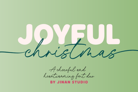 Joyful Christmas Duo: Elevating Holiday Design with Typography