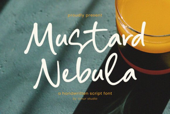 Mustard Nebula: A Handwritten Script for Modern Design