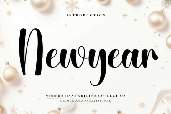 Newyear Font: Elevate Your Design with Handwritten Elegance