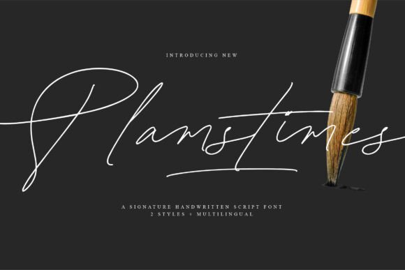 Plamstimes: A Modern Script Font for Elegant Design