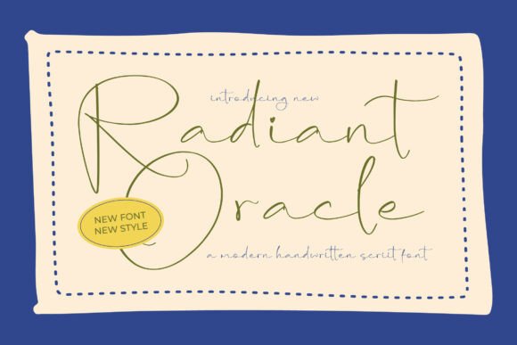 Radiant Oracle: The Modern Script Font for Luxury Design