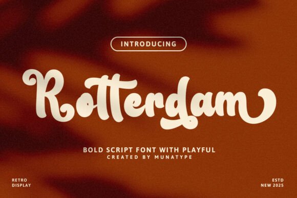 Rotterdam Font: Elevating Design with Vintage Elegance