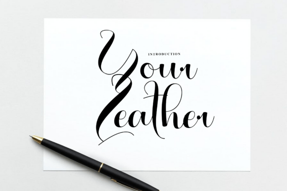 Your Leather: A Modern Handwritten Script for Elegant Design